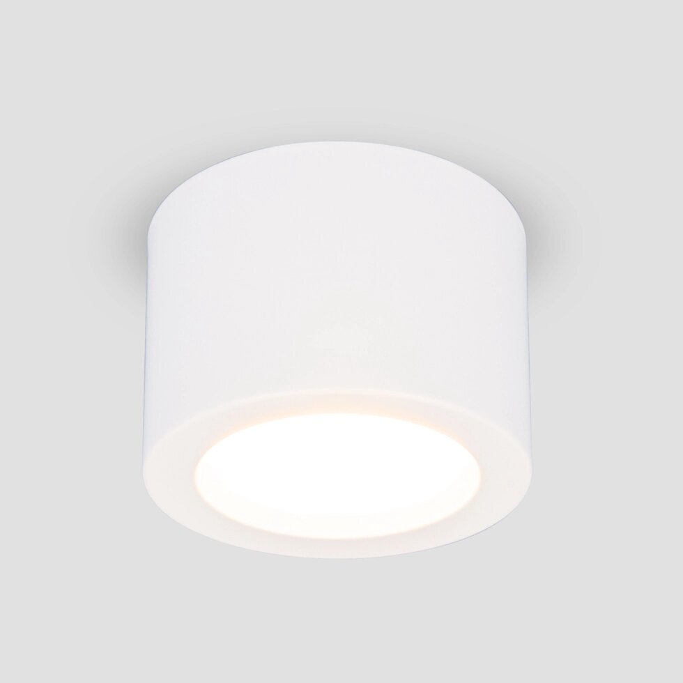 Накладной точечный светодиодный светильник DLR026 6W 4200K белый матовый от компании ФЕРОСВЕТ - фото 1