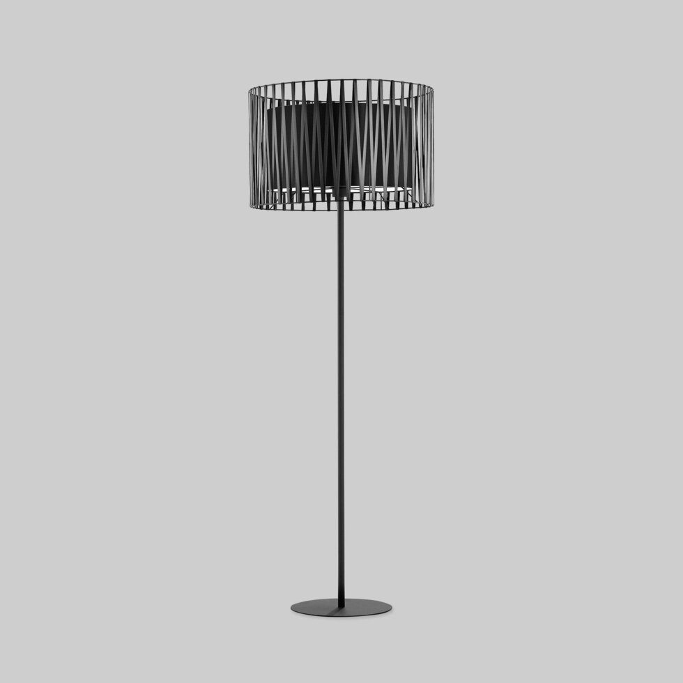 Напольный светильник с тканевым абажуром 2899 Harmony Black от компании ФЕРОСВЕТ - фото 1