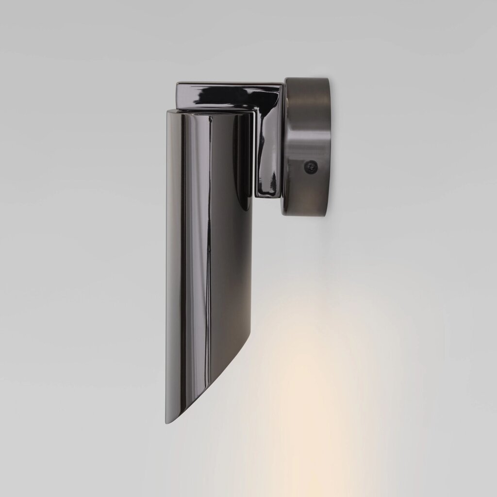 Настенный светильник с металлическим плафоном 40037/1 черный жемчуг от компании ФЕРОСВЕТ - фото 1