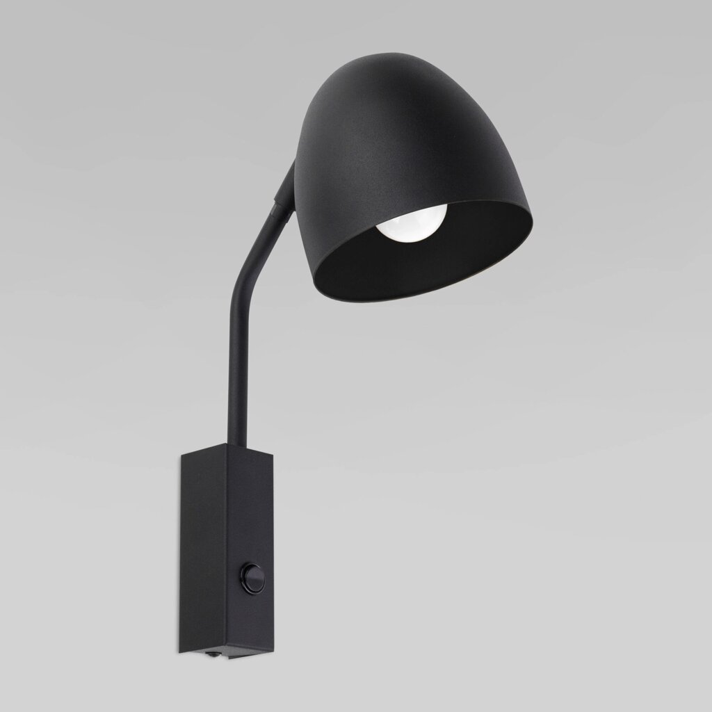 Настенный светильник с металлическим плафоном 4167 Soho Black от компании ФЕРОСВЕТ - фото 1
