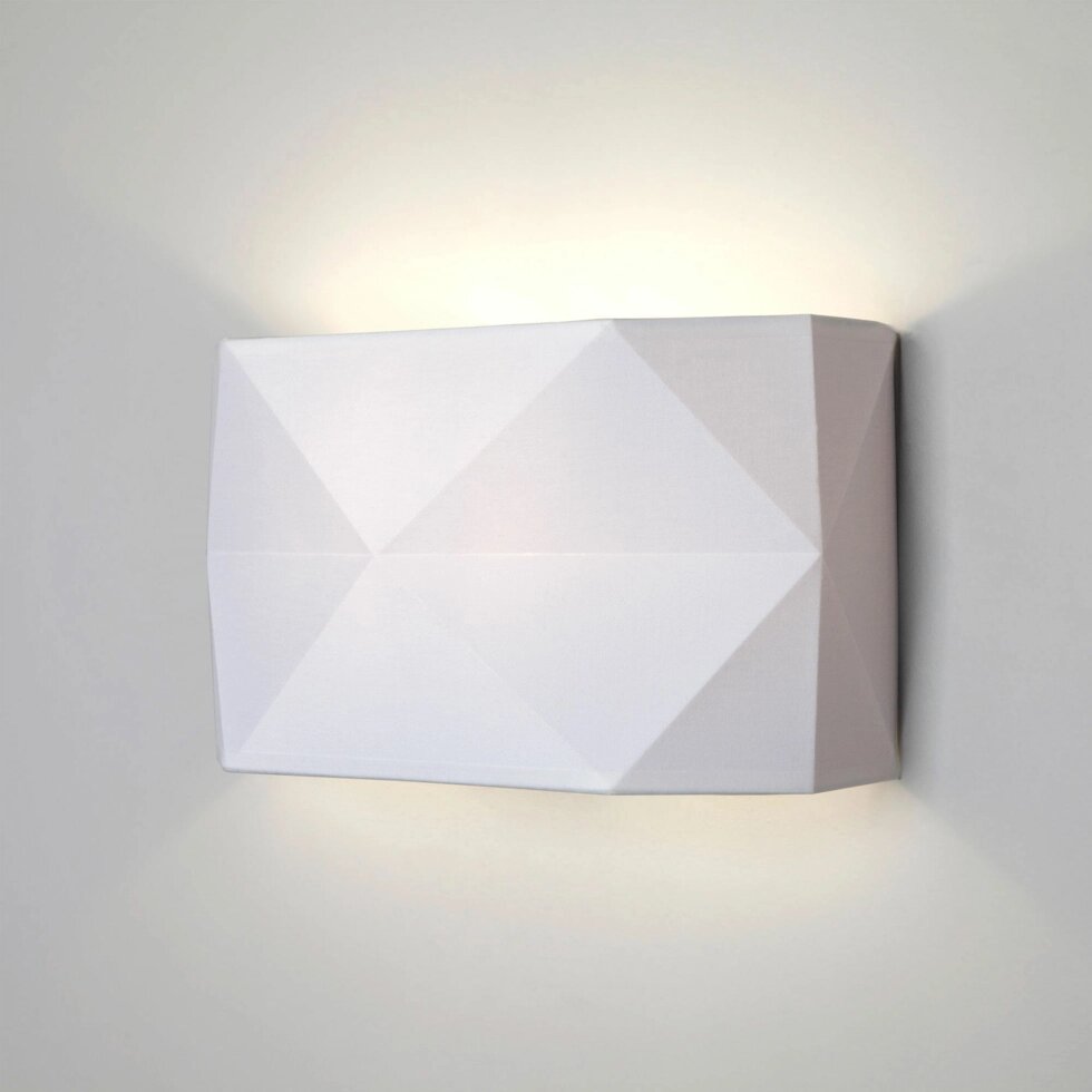 Настенный светильник с тканевым абажуром 3315 Kantoor White от компании ФЕРОСВЕТ - фото 1