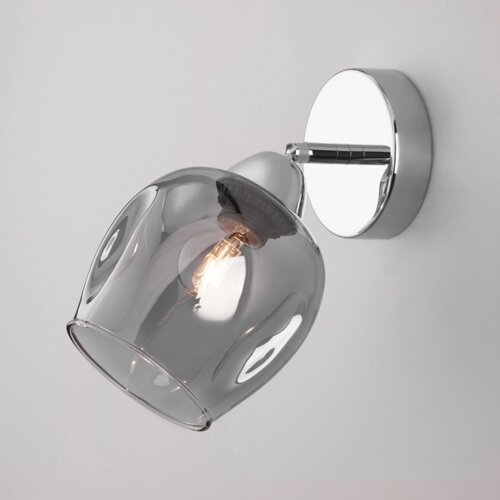 Настенный светильник со стеклянным плафоном 30164/1 хром