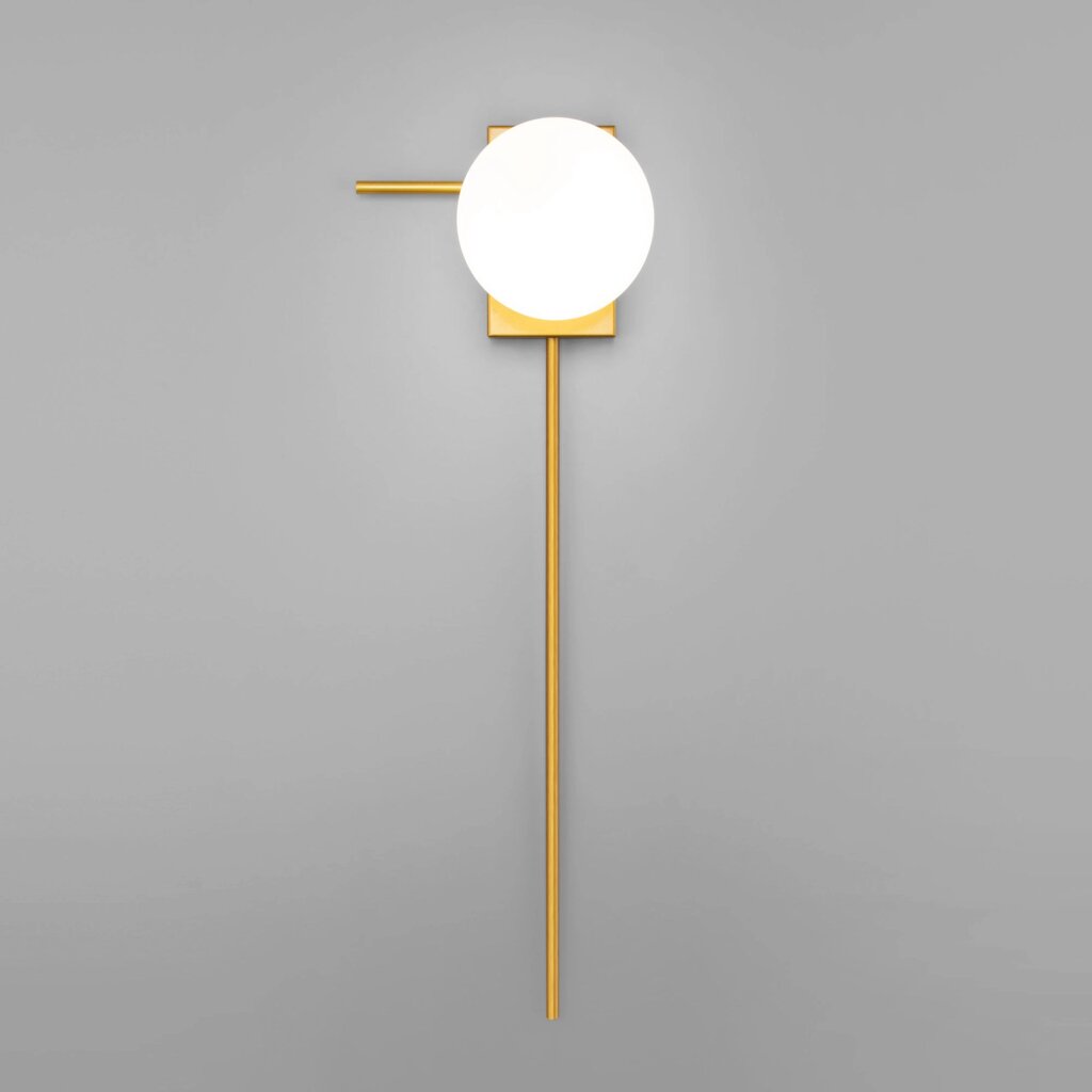 Настенный светильник со стеклянным плафоном 40033/1 золото от компании ФЕРОСВЕТ - фото 1