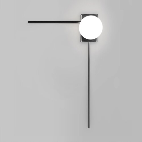 Настенный светильник со стеклянным плафоном 40034/1 черный жемчуг