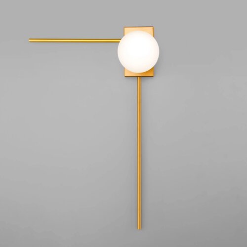 Настенный светильник со стеклянным плафоном 40034/1 золото