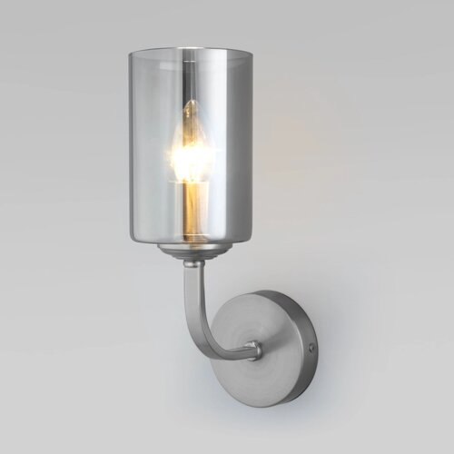 Настенный светильник со стеклянным плафоном 60138/1 сатин-никель