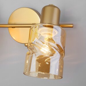 Настенный светильник со стеклянными плафонами 20120/2 перламутровое золото