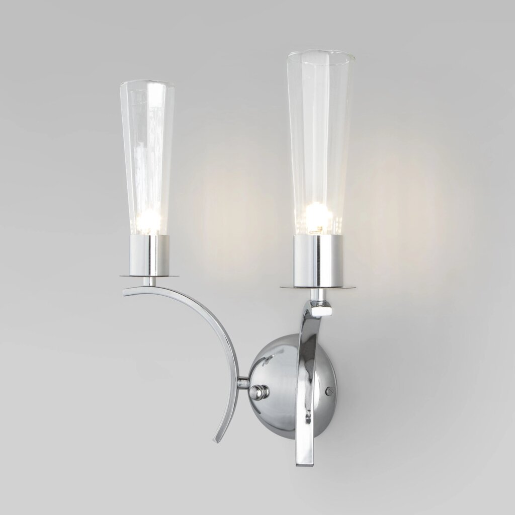 Настенный светильник со стеклянными плафонами 60141/2 от компании ФЕРОСВЕТ - фото 1