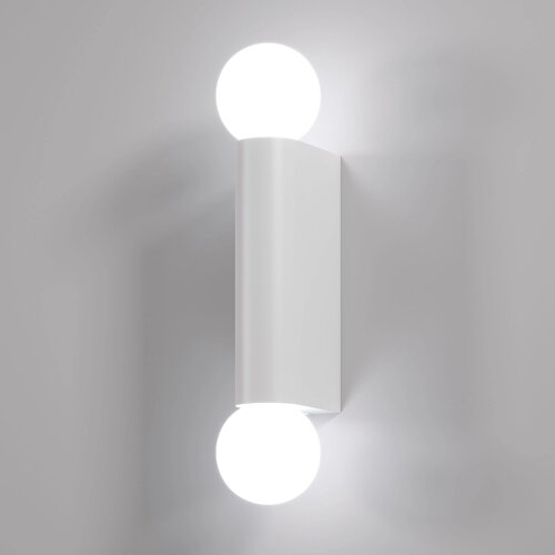 Настенный светильник со стеклянными плафонами Lily IP54 MRL 1029 белый