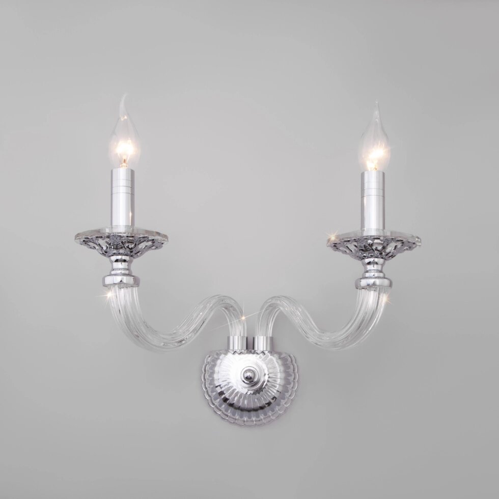 Настенный светильник в классическом стиле 338/2 от компании ФЕРОСВЕТ - фото 1