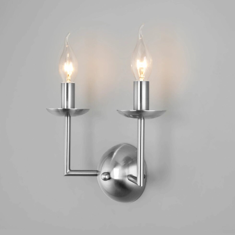 Настенный светильник в классическом стиле 60150/2 хром от компании ФЕРОСВЕТ - фото 1