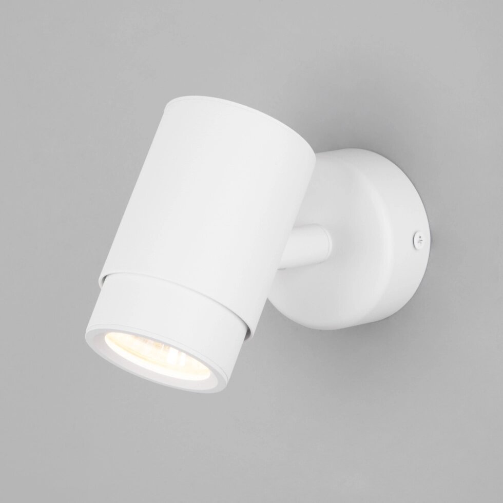 Настенный светильник в стиле лофт 20124/1 белый от компании ФЕРОСВЕТ - фото 1