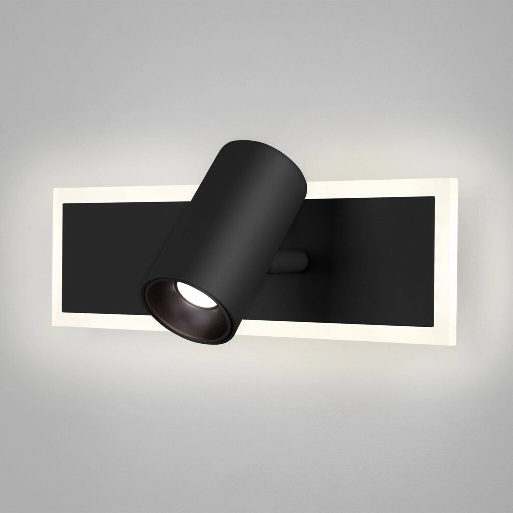 Настенный светодиодный светильник с USB и Type-C 20127/1 LED черный от компании ФЕРОСВЕТ - фото 1