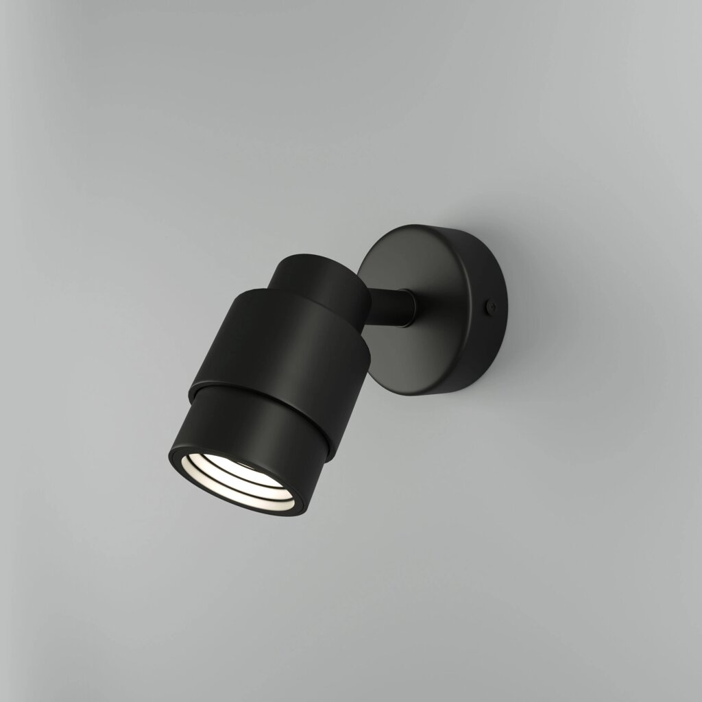Настенный светодиодный светильник в стиле лофт 20125/1 черный от компании ФЕРОСВЕТ - фото 1