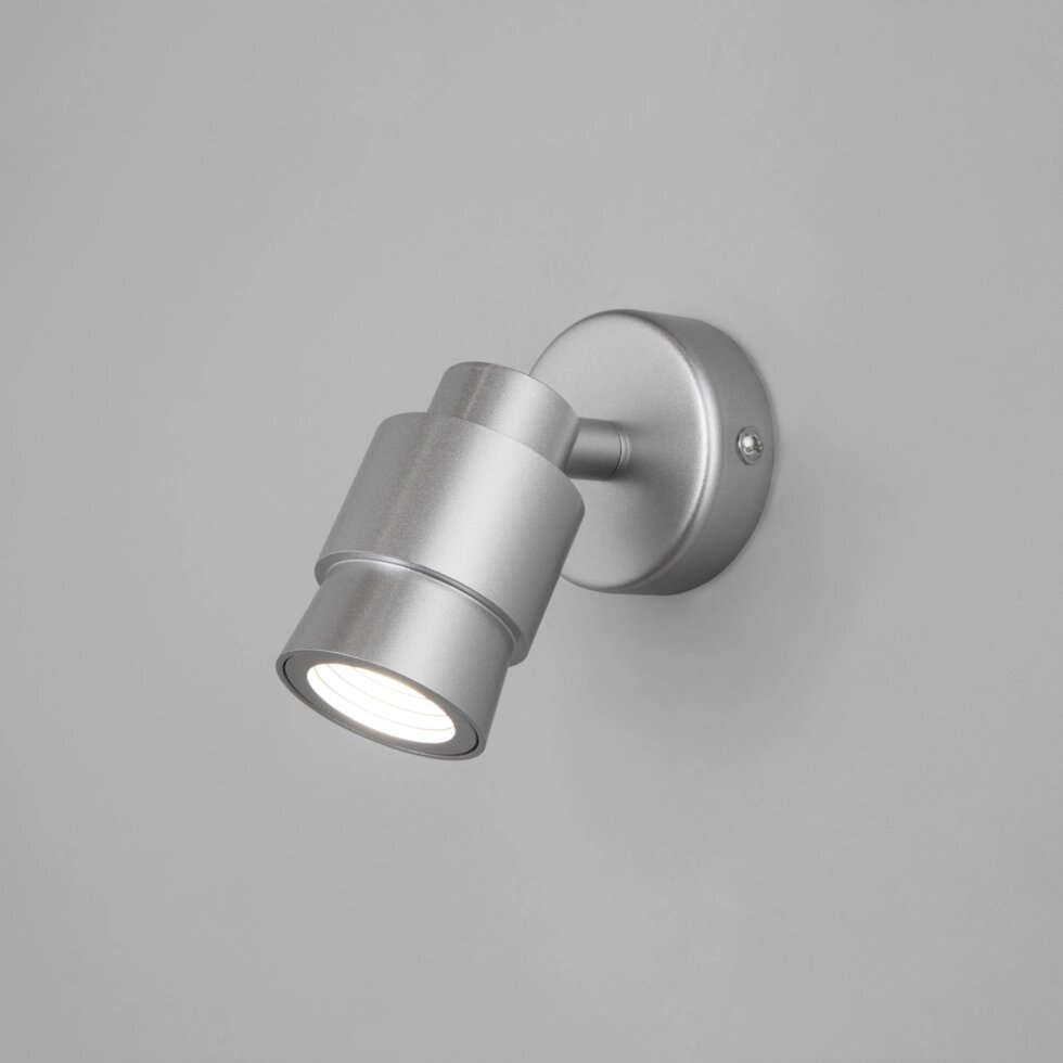 Настенный светодиодный светильник в стиле лофт 20125/1 серебро от компании ФЕРОСВЕТ - фото 1