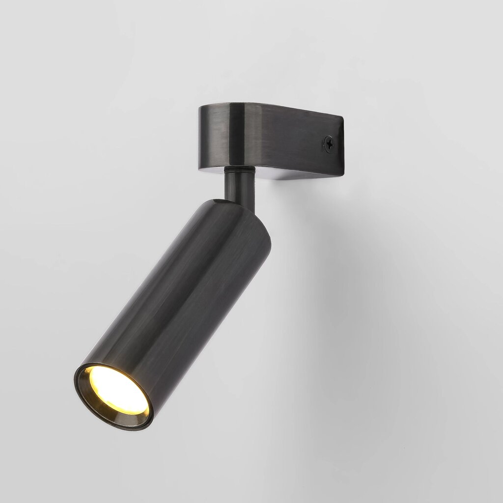Настенный светодиодный светильник в стиле лофт 20143/1 LED черный жемчуг от компании ФЕРОСВЕТ - фото 1