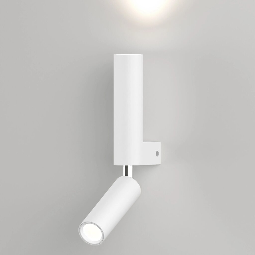 Настенный светодиодный светильник в стиле лофт 40020/1 LED белый от компании ФЕРОСВЕТ - фото 1