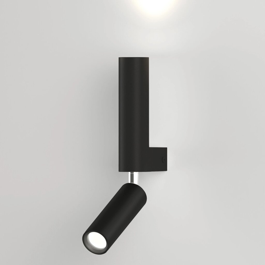 Настенный светодиодный светильник в стиле лофт 40020/1 LED черный от компании ФЕРОСВЕТ - фото 1