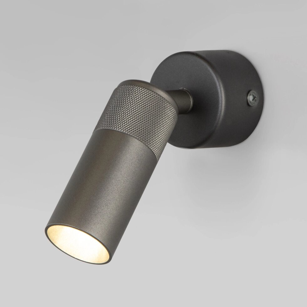 Настенный светодиодный светильник в стиле минимализм 20097/1 LED серый от компании ФЕРОСВЕТ - фото 1