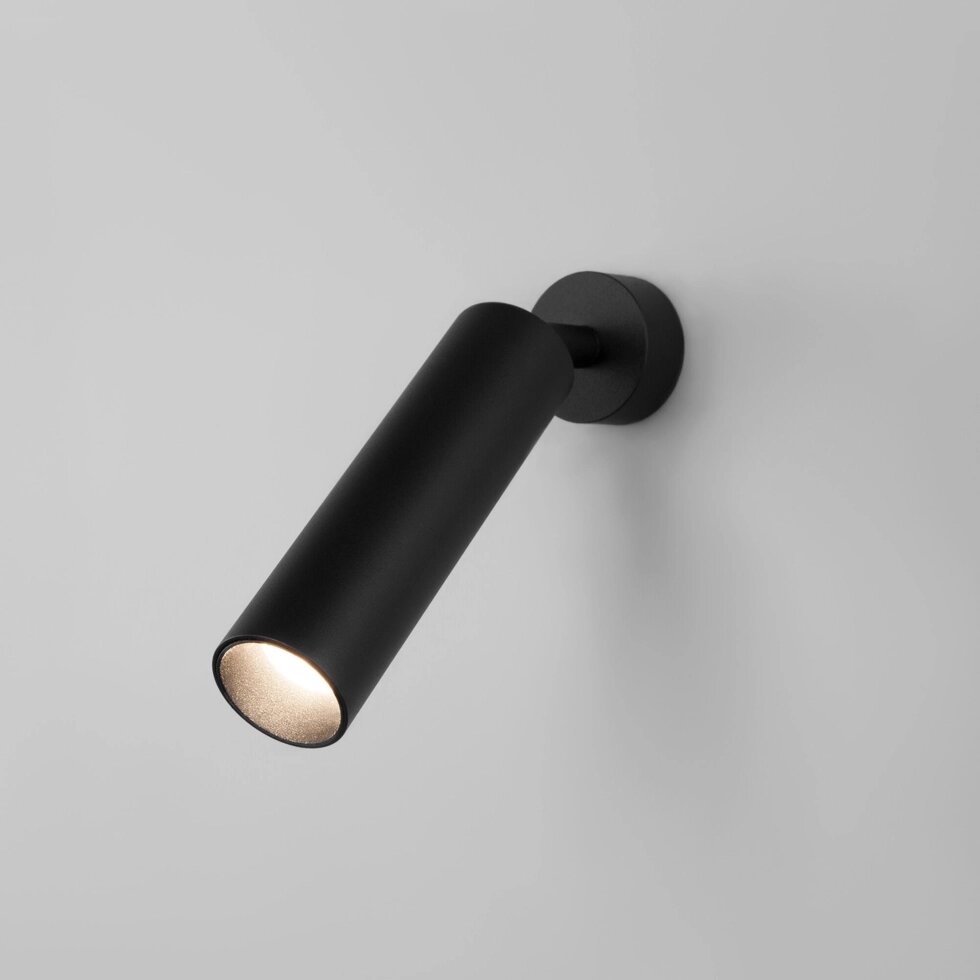 Настенный светодиодный светильник в стиле минимализм 20128/1 LED черный от компании ФЕРОСВЕТ - фото 1