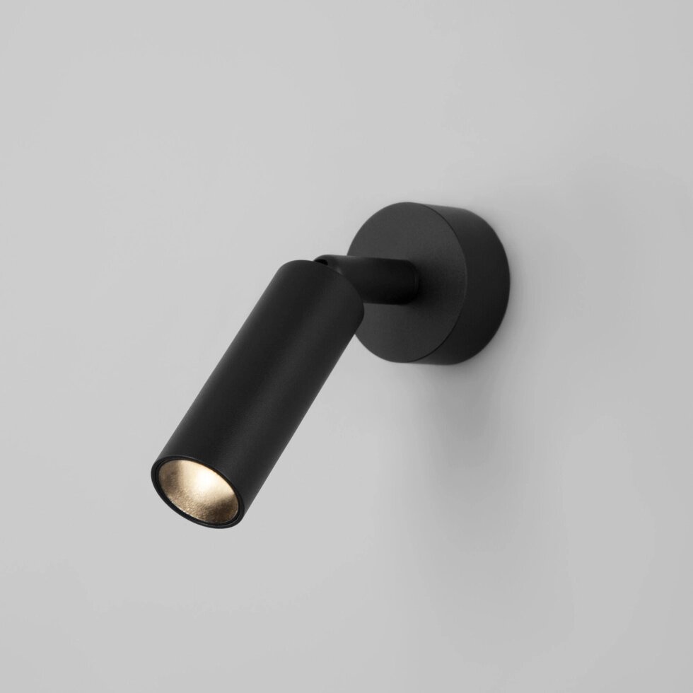 Настенный светодиодный светильник в стиле минимализм 20133/1 LED черный от компании ФЕРОСВЕТ - фото 1