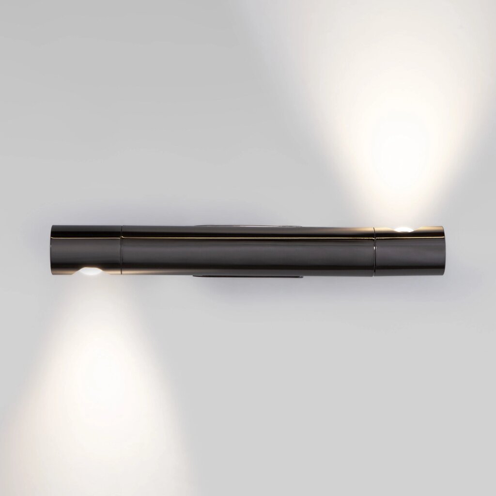 Настенный светодиодный светильник в стиле минимализм 40161 LED чёрный жемчуг от компании ФЕРОСВЕТ - фото 1