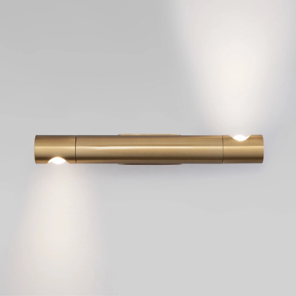 Настенный светодиодный светильник в стиле минимализм 40161 LED латунь от компании ФЕРОСВЕТ - фото 1