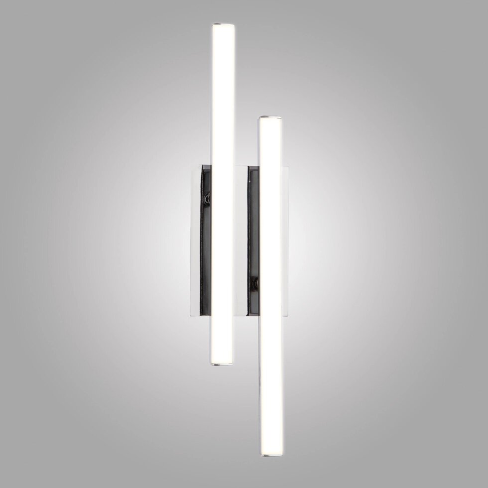 Настенный светодиодный светильник в стиле минимализм 90020/2 хром от компании ФЕРОСВЕТ - фото 1
