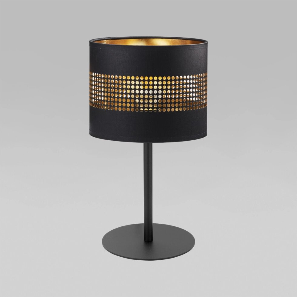 Настольный светильник с пластиковым плафоном 5054 Tago Black от компании ФЕРОСВЕТ - фото 1