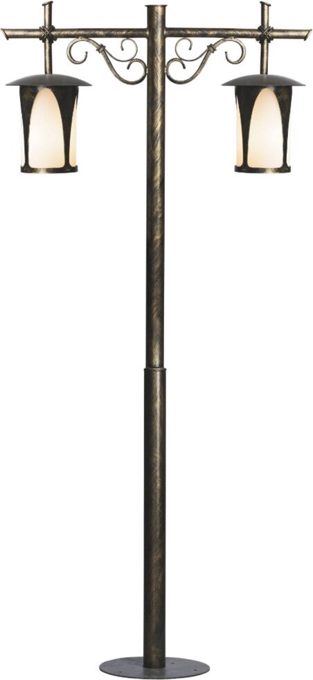 Наземный фонарь-столб Борнео 2-x головый 2,2 м, 160-62/bg-02 от компании ФЕРОСВЕТ - фото 1