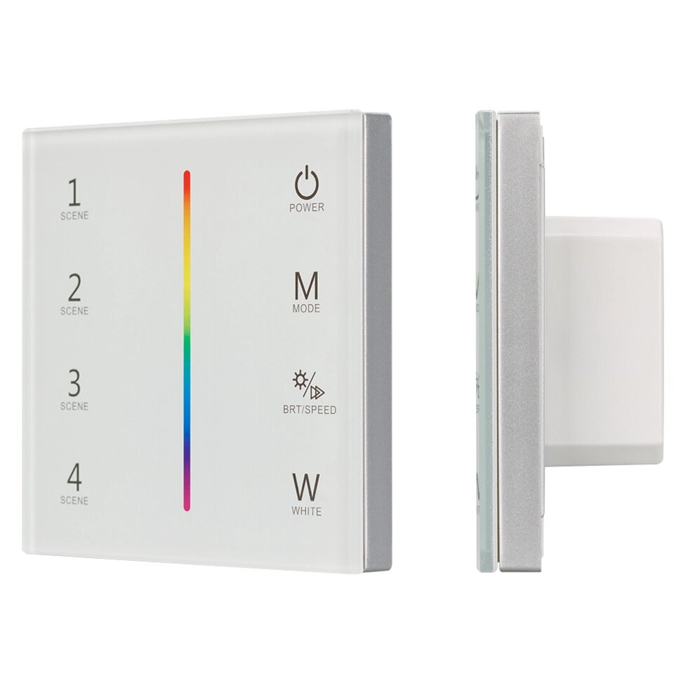 Панель Sens SMART-P22-RGBW White (12-24V, 4x3A, 2.4G) (Arlight, IP20 Пластик, 5 лет) от компании ФЕРОСВЕТ - фото 1