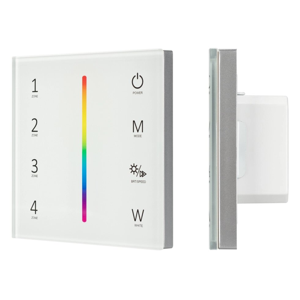 Панель Sens SMART-P45-RGBW White (230V, 4 зоны, 2.4G) (Arlight, IP20 Пластик, 5 лет) от компании ФЕРОСВЕТ - фото 1