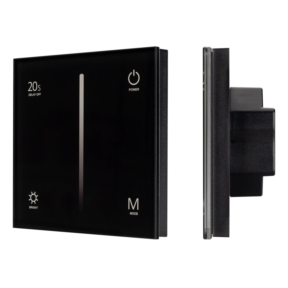 Панель SMART-P36-DIM-IN Black (230V, 1.2A, TRIAC, Sens, 2.4G) (Arlight, IP20 Пластик, 5 лет) от компании ФЕРОСВЕТ  ( FEROSVET) - фото 1