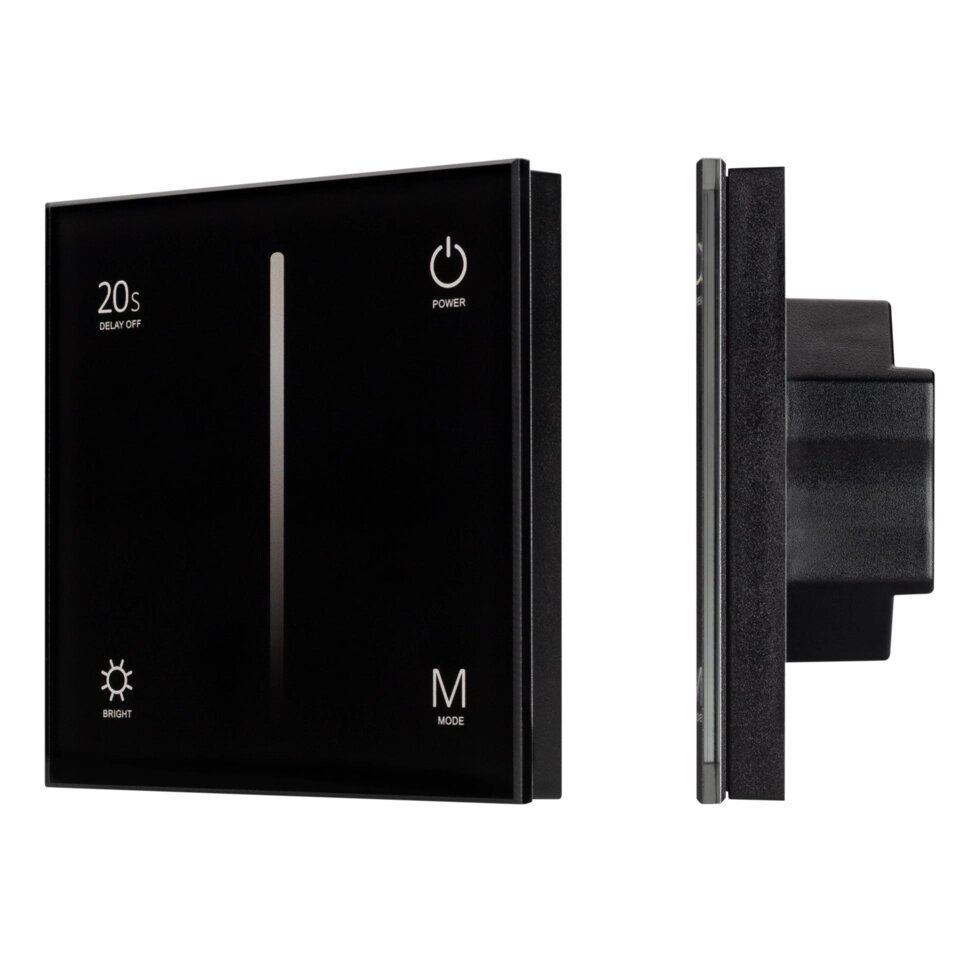 Панель SMART-P6-DIM-G-IN Black (12-24V, 4x3A, Sens, 2.4G) (Arlight, IP20 Пластик, 5 лет) от компании ФЕРОСВЕТ - фото 1