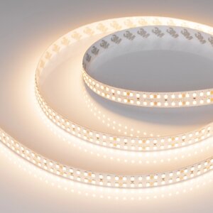 Светодиодная лента RT-A320-15mm 24V Warm3000 (24 W/m, IP20, 2835, 5m) (Arlight, высок. эфф. 150 лм/Вт)