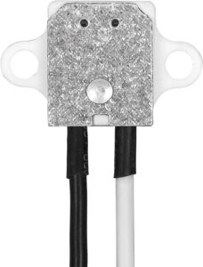 Патрон для ламп галогенных/светодиодных LH22 230V G4.0, керамика, длина провода 0,15м, цвет белый, 17*14*2мм