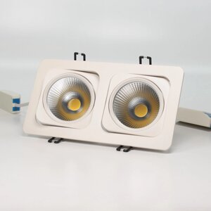 Светодиодный светильник встраиваемый 120.1 series white housing BW135 (20W,220V, day white) DELCI