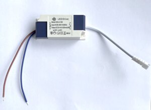 Светодиодный драйвер XS 8-12W LD20 (220V, 12W, 25-42V, 250mA) DELCI 53075