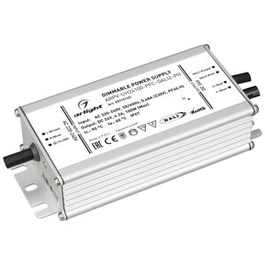 Блок питания ARPV-UH24100-PFC-DALI2-PH (24V, 4.2A, 100W) (Arlight, IP67 Металл, 7 лет) в Москве от компании ФЕРОСВЕТ