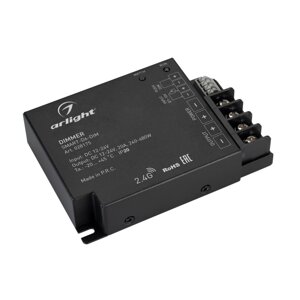 Диммер SMART-D6-DIM (12-24V, 1x20A, 2.4G) (Arlight, IP20 Металл, 5 лет) в Москве от компании ФЕРОСВЕТ