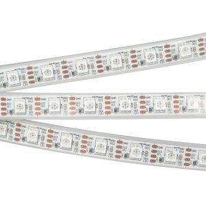 Светодиодная лента SPI-5000P-RAM-5060-60 12V Cx1 RGB-Auto (12mm, 8W/m, IP66) (Arlight, Закрытый, IP66)