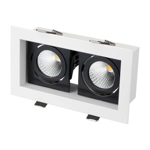 Светильник CL-KARDAN-S180x102-2x9W Day (WH-BK, 38 deg) (Arlight, IP20 Металл, 3 года) в Москве от компании ФЕРОСВЕТ  ( FEROSVET)