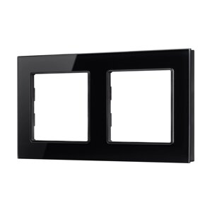 Рамка стеклянная FRM-GLARE-GS-2-BK (Arlight, -) 043797