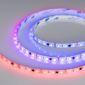 Светодиодная лента герметичная DMX-SE-B60-10mm 12V RGB-PX3 (14 W/m, IP65, 5060, 5m) (Arlight, бегущий огонь)
