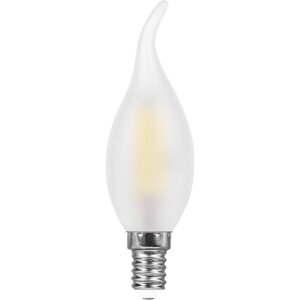 Лампа светодиодная филамент LB-714, C35T (свеча на ветру), 11W 230V E14 2700К, 910Lm, 270°, 121*35 мм