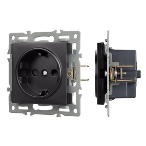 Механизм электрической розетки SCT-MEU1-PL-BK (250V, 16A) (Arlight, -) 043731