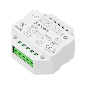 INTELLIGENT ARLIGHT Диммер SMART-TRIAC-601-72-PD-IN (230V, 1x1.5A, ZB, 2.4G) (IARL, IP20 Пластик, 5 лет) 038546 в Москве от компании ФЕРОСВЕТ  ( FEROSVET)