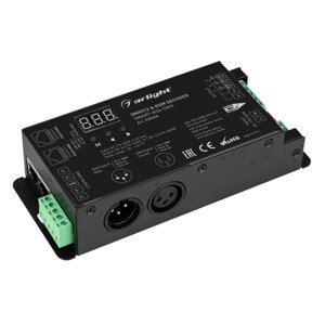 Декодер SMART-K56-DMX (230V, 3x1.5A, XLR3, 2.4G) (Arlight, IP20 Металл, 5 лет) в Москве от компании ФЕРОСВЕТ