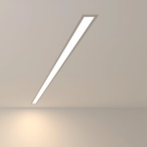 Линейный светодиодный встраиваемый светильник 128см 25Вт 4200К матовое серебро 101-300-128 в Москве от компании ФЕРОСВЕТ