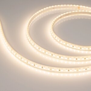 Светодиодная лента герметичная RTW-PU-A120-10.5mm 24V Warm3000 (16.8 W/m, IP68, Wire 2m, 5m) (Arlight, -) 02904